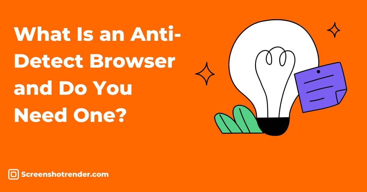 Orange minimalist illustration of a browser masking its fingerprint into many identities